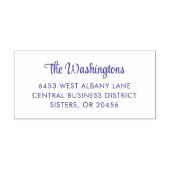 Modern Script Familie Retouradres Zelfinktende Stempel (Design)