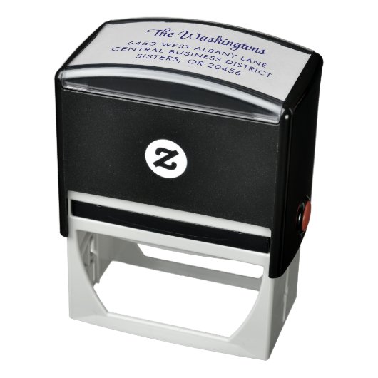 Modern Script Familie Retouradres Zelfinktende Stempel (Product)