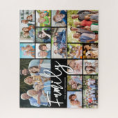 Modern Script FAMILY 16 Fotocollage Uw Kleur Legpuzzel (Verticaal)