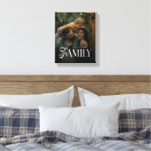 Modern Script Family Custom Photo Name Canvas Afdruk (Insitu (Slaapkamer))