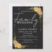 Modern Script Family Gathering Party Kaart (Voorkant)