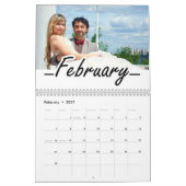 Modern Script Family Life Love Quote & Schattigee Kalender (Feb 2027)