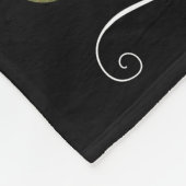 Modern Script Family Name 30 Fotocollage Fleece Deken (Hoek)