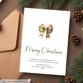 Modern Script Font Cozy Christmas Greeting Card Feestdagenkaart