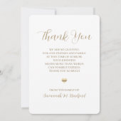 Modern script forever in ons hart Foto Bedankkaart (Achterkant)