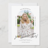 modern script foto bachelorette uitnodiging (Voorkant)