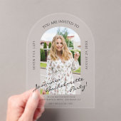 modern script foto bachelorette uitnodiging (Insitu (Draagbaar))