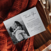 Modern Script Foto Bruiloft Dank u Magneet