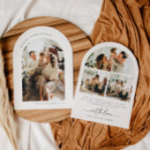 Modern Script Foto Familie Kerst Kaart