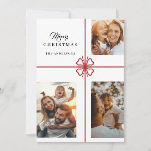 Modern Script Foto Kerstkaarten Feestdagen Feestdagenkaart