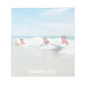 Modern script + foto notitieblok (Voorkant)