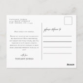 Modern Script Foto's Skeleton Afstuderen Dank u Briefkaart (Achterkant)