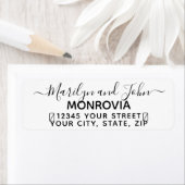 Modern Script Fun Return Address Label (Insitu)