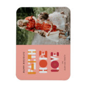 modern script geloof hoop liefde voor foto vakanti magneet (Verticaal)