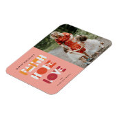 modern script geloof hoop liefde voor foto vakanti magneet (Linkerzijde)