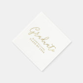 Modern Script gepersonaliseerd Afstuderen Servet (Hoek)