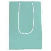 Modern Script Gepersonaliseerd Bruidsmeisje Mint G Medium Cadeauzakje (Achterkant)