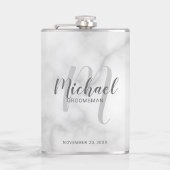 Modern Script Gepersonaliseerde Groomsmen Flask Heupfles
