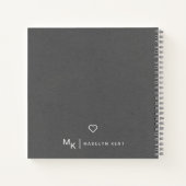 Modern Script Gepersonaliseerde Notities & Musings Notitieboek (Achterkant)