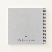 Modern Script Gepersonaliseerde Notities & Musings Notitieboek (Achterkant)