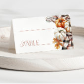 Modern Script Gezellige Herfst Plaats Kaarten Naam Plaatskaartje