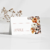 Modern Script Gezellige Herfst Plaats Kaarten Naam Plaatskaartje