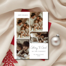 Modern script glorie aan God Kerst religieus