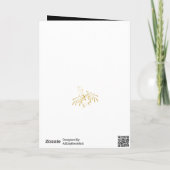 Modern Script Gold Glitter Fireworks Corporate Feestdagen Kaart (Achterkant)