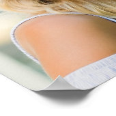 Modern Script Graduate 3 Photos Graduation Party Poster (Hoek)