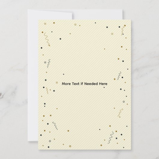 Modern Script Graduate Invitation Kaart (Achterkant)