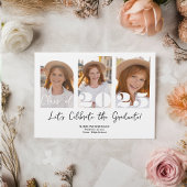 Modern Script Graduation Party 5 Fotoklasse Kaart