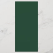 Modern Script Groene Trouw Menu (Achterkant)