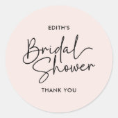 Modern Script Handgeschreven Vrijgezellenfeest Ronde Sticker (Voorkant)