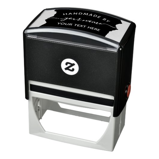 Modern script Handmade by business stempel (Product)