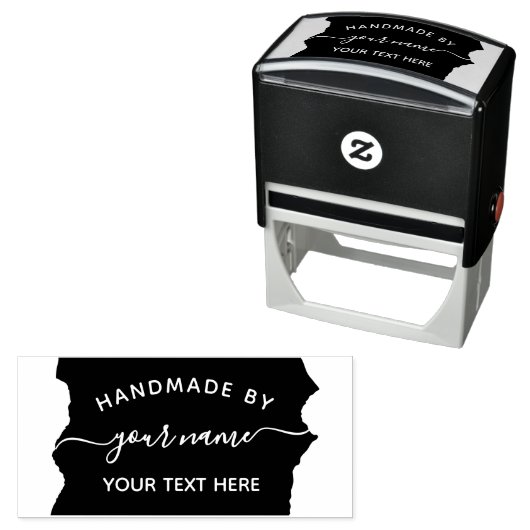 Modern script Handmade by business stempel (In situ)