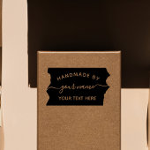 Modern script Handmade by business stempel