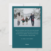 Modern Script Happy Holidays | Add 2 Photo Ho Feestdagenkaart (Achterkant)