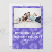 Modern Script Happy Holidays Arch Two Photo Floral Feestdagenkaart (Achterkant)