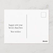 Modern Script Happy New Year Holiday Briefkaart (Achterkant)