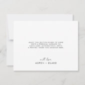 Modern script - Hartelijk dank - kaart (Achterkant)