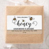 Modern script Honingbijenbijenbijenstal Etiket (Insitu)