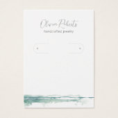 Modern Script Hoop Oorbellen Display Kaart (Voorkant)