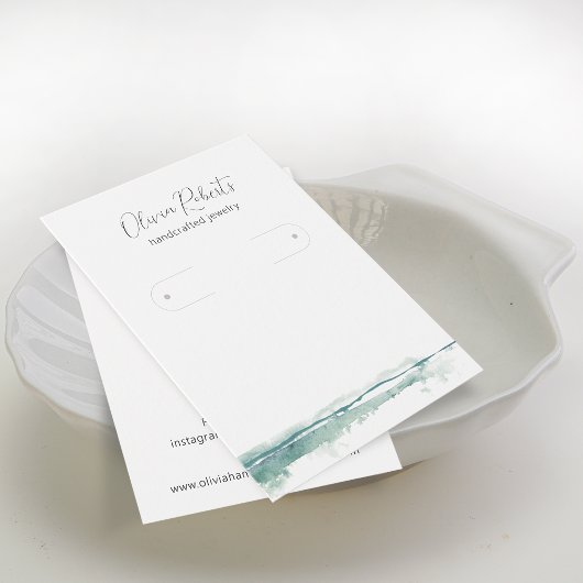 Modern Script Hoop Oorbellen Display Kaart