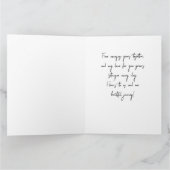 Modern Script Hot Pink Valentijn Custom Photo Kaart (Binnen)