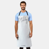 Modern Script Hubby Date Black White Schort (Gedragen)