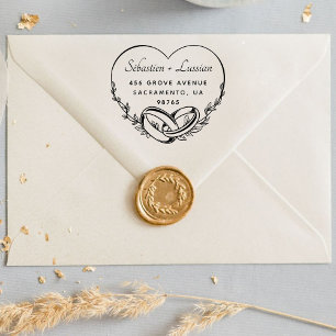 Modern Script Huwelijk Zelfinktende Stempel