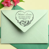 Modern Script Huwelijk Zelfinktende Stempel