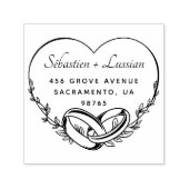 Modern Script Huwelijk Zelfinktende Stempel (Design)