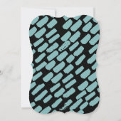 Modern Script Huwelijksrepetitie Diner Kaart (Achterkant)