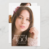 Modern Script I Photo Afstudeerder aangekondigd Kaart (Voorkant / Achterkant)